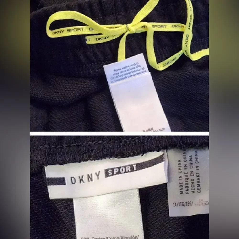 🛍️DKNY Sports Black Jogger pants 👖 & jumpsuit Size 1X💥